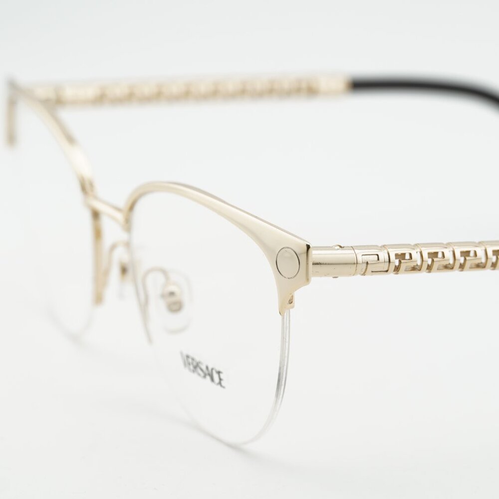 Versace VE1297 1002 Eyeglasses Gold 53mm Cat Eye Frame - Picture 9 of 11